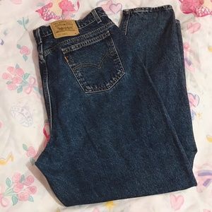 Plus Size Dark Wash Levi's Orange Tab 9922 Tapered